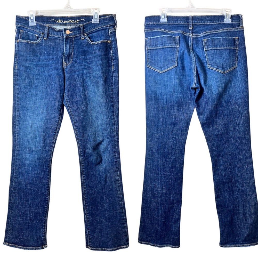 Old Navy The Sweetheart Women's Dark Blue Classic Rise Boot Cut Jeans Size 8R